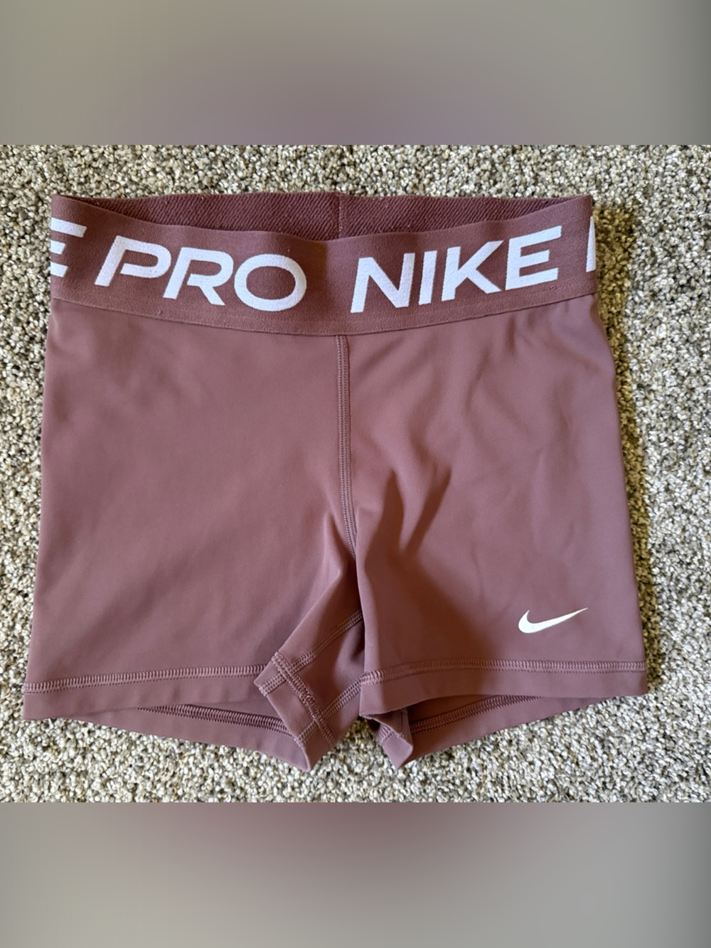 Nike Pro Dri-Fit 3” Mauve Biker Shorts
